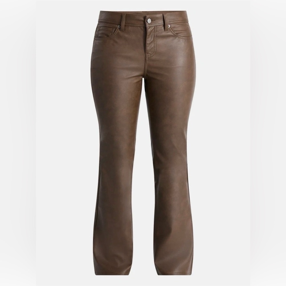 No Boundaries Women’s Faux Leather Pants Brown Size 12